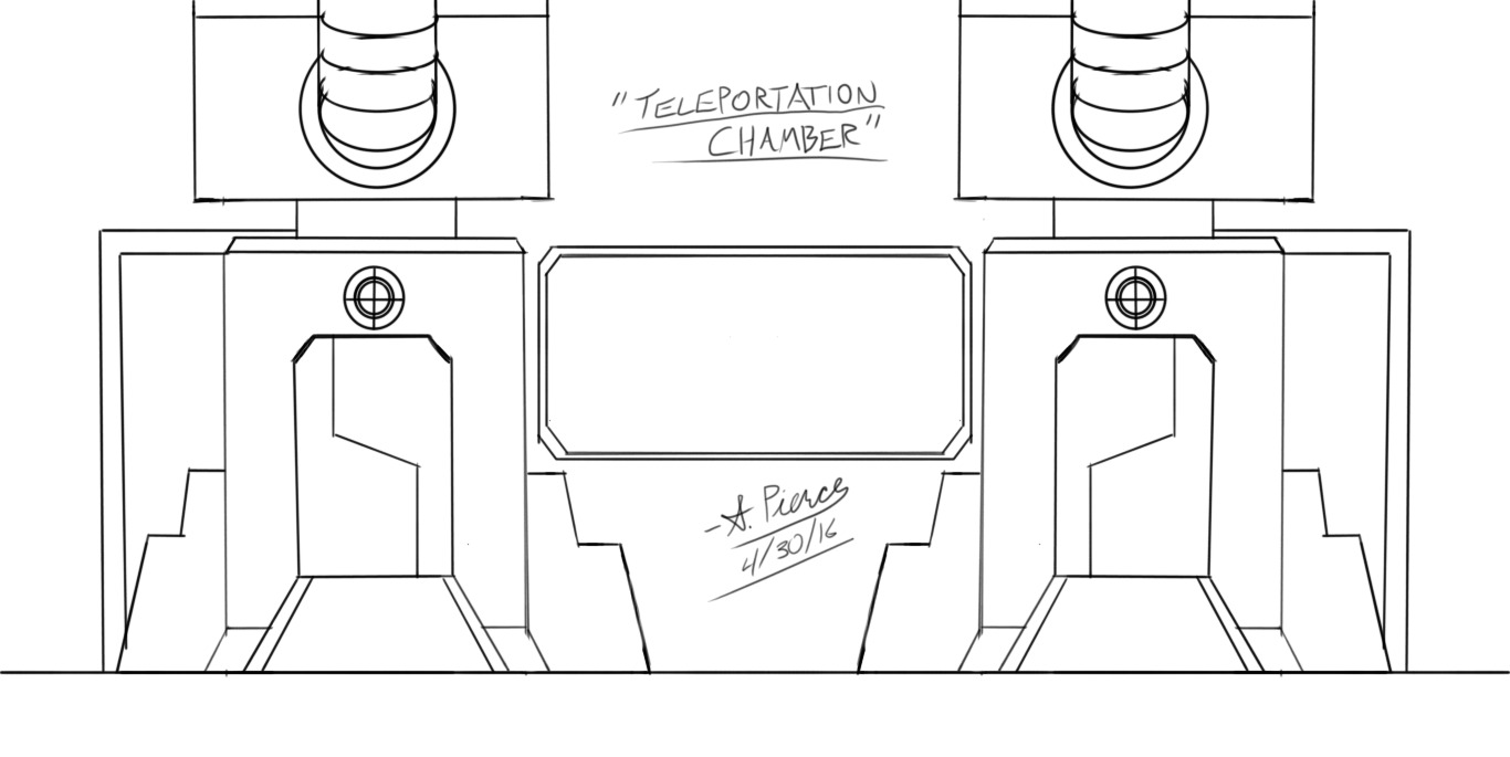 Teleportation Chamber Sketch